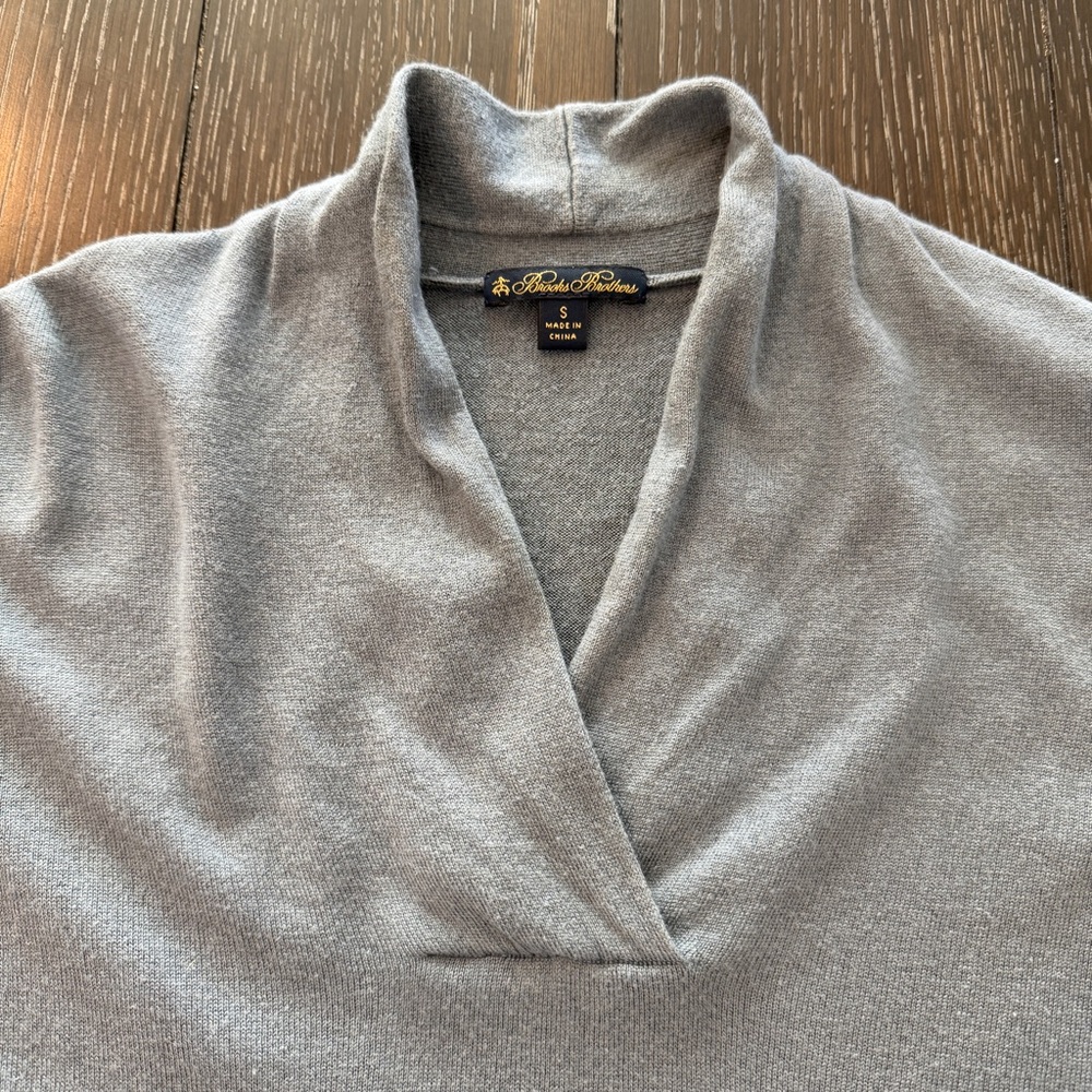 Brooks‎ Brothers Silk & Cashmere Sweater Women’s Size Small Grey Blue - Picture 2 of 6
